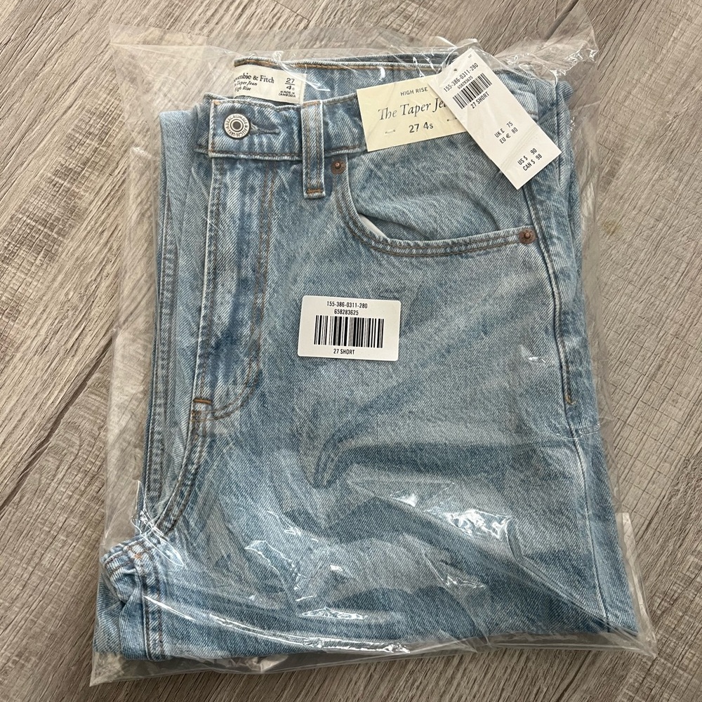 Abercrombie Light Blue Taper Jeans